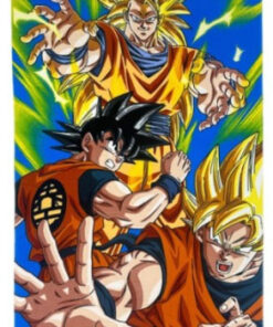 TELO MARE MICROFIBRA DRAGON BALL Z GOKU 70X140CM ANIME DRAGON BALL - ACCESSORI