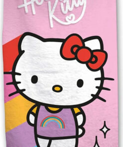 Telo Mare Poliestere Hello Kitty Arcobaleno 70x140cm Hello Kitty - Accessori