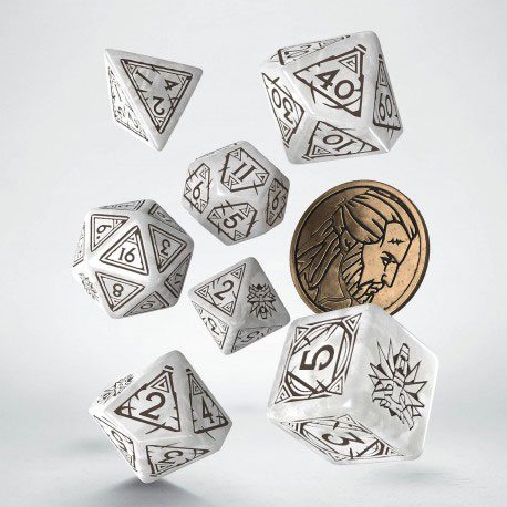 The Witcher Dice Set Geralt The White Wolf (7) Q Workshop