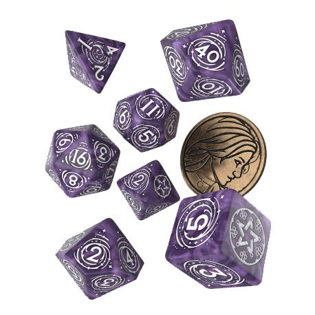 The Witcher Dice Set Yennefer Lilac E Gooseberries (7) Q Workshop
