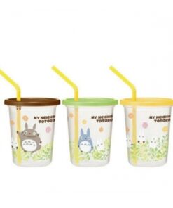 Totoro 3 Bicchieri Con Cannuccia Set Bicchieri Studio Ghibli