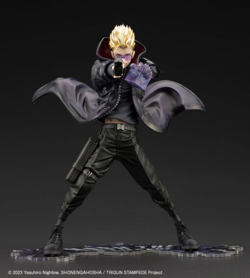Trigun Stampede Artfxj Statua 1/8 Vash The Stampede The Gunman In Black Ver. 22 Cm Kotobukiya