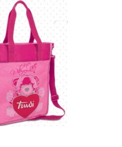 Trudi 60989 Borsa Shopper Porta Pc Fucsia 40 cm con Portachiavi