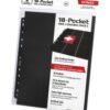 Ultimate Guard 18-Pocket Pages Side-Loading Black (10) Ultimate Guard