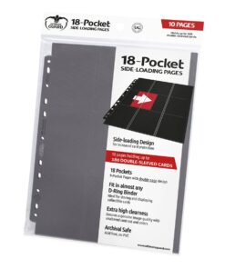 Ultimate Guard 18-Pocket Pages Side-Loading Grey (10) Ultimate Guard