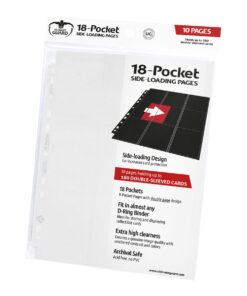 Ultimate Guard 18-Pocket Pages Side-Loading White (10) Ultimate Guard