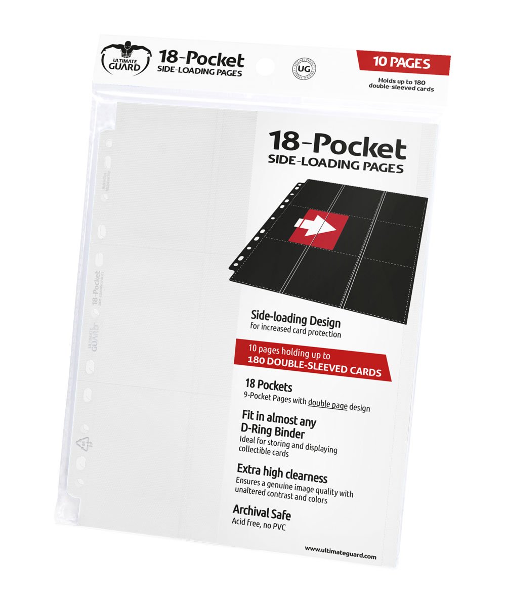 Ultimate Guard 18-Pocket Pages Side-Loading White (10) Ultimate Guard