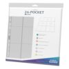 Ultimate Guard 24-Pocket QuadRow Pages Side-Loading Clear (10) Ultimate Guard