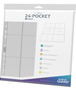 Ultimate Guard 24-Pocket QuadRow Pages Side-Loading Clear (10) Ultimate Guard