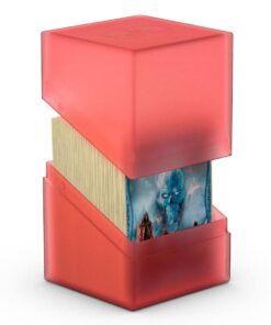 Ultimate Guard Boulder Deck Case 100+ Standard Size Ruby Ultimate Guard