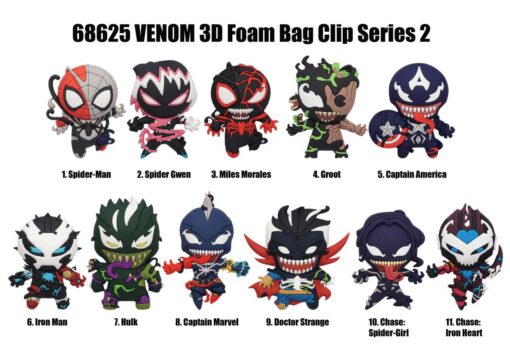 VENOM SERIES 2 BAG CLIP DISLAY (24) Moschettone Monogram