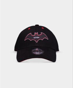 Warner Batman Cappello Curvo Nero E Rosso Difuzed