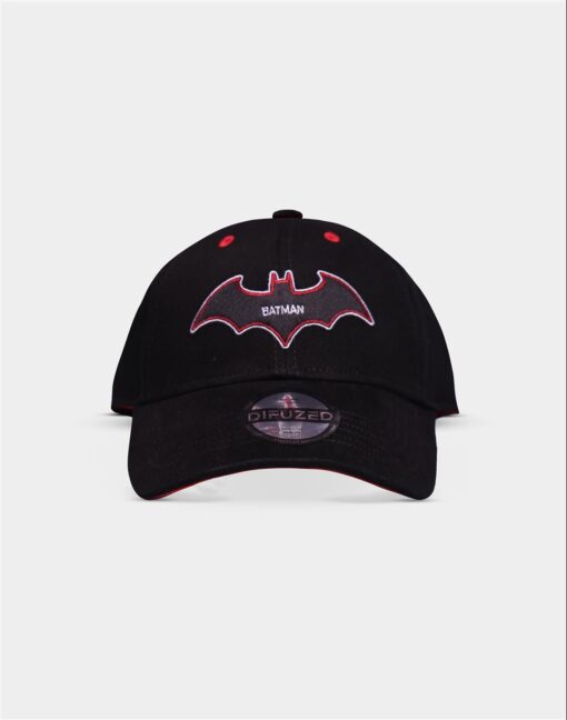 Warner Batman Cappello Curvo Nero E Rosso Difuzed