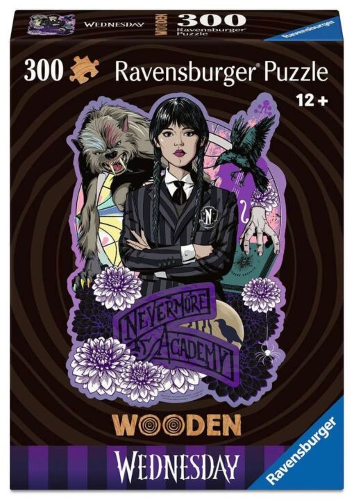 Wednesday In Legno Jigsaw Puzzle Wednesday Addams (300 Pezzi) Ravensburger