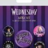Wednesday Pin-Back Buttons 5-Pack Nevermore Pyramid International