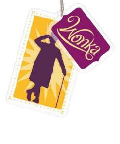 Willy Wonka Portachiavi Acrilico Willy Wonka Viola e Giallo 5