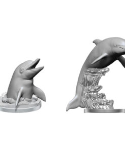 Wizkids Deep Cuts Unpainted Miniature Dolphins Case (6) Wizkids