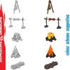 Wizkids Wizkids Um Camp Fire & Sitting Log Miniature E Modellismo