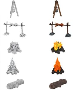 Wizkids Wizkids Um Camp Fire & Sitting Log Miniature E Modellismo
