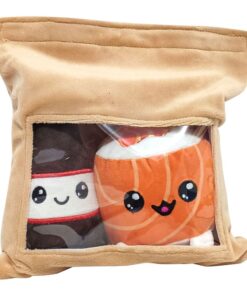 Yummis Together Peluche Figures 2 Pack Uramaki & Soya In Take Away Bag 21 Cm Joy Toy (it)