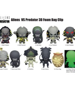Alien Vs. Predator 3d Pvc Bag Clips  Con Figura Int.