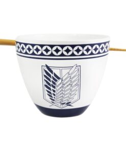 Attack On Titan Ramen Ciotola Con Bacchette Cinesi Emblem 473 Ml Just Funky