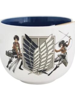 Attack On Titan Ramen Ciotola Con Bacchette Cinesi Survey Corps 414 Ml Just Funky