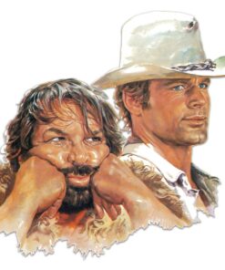 Bud Spencer & Terence Hill 3D Tin Sign Bud & Terence 45 X 45 Cm Blechwaren Fabrik Braunschweig