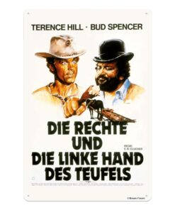 Bud Spencer & Terence Hill Tin Sign Rechte Und Linke Hand Des Teufels 20 X 30 Cm Blechwaren Fabrik Braunschweig