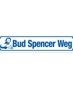 Bud Spencer Tin Sign Bud Spencer Weg 46 X 10 Cm Blechwaren Fabrik Braunschweig
