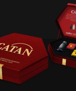 Catan Upgrade Dice Set Robber & Metal: Hematite FanRoll