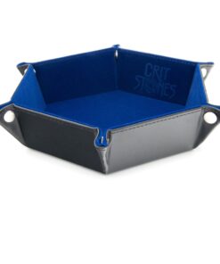 CritStones Folding Dice Tray Blue Glassstaff