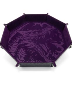 CritStones Folding Dice Tray Dragon Skin XL Edition Purple Glassstaff