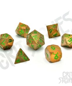 CritStones Metal Dice Set Gorgon Gaze (7) Glassstaff