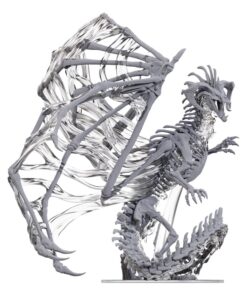 D&d Nolzur's Marvelous Miniatures Unpainted Miniatures Black Dracolich 30 Cm Wizbambino