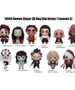 Demon Slayer 3d Pvc Bag Clips Series 7  Con Figura Int.