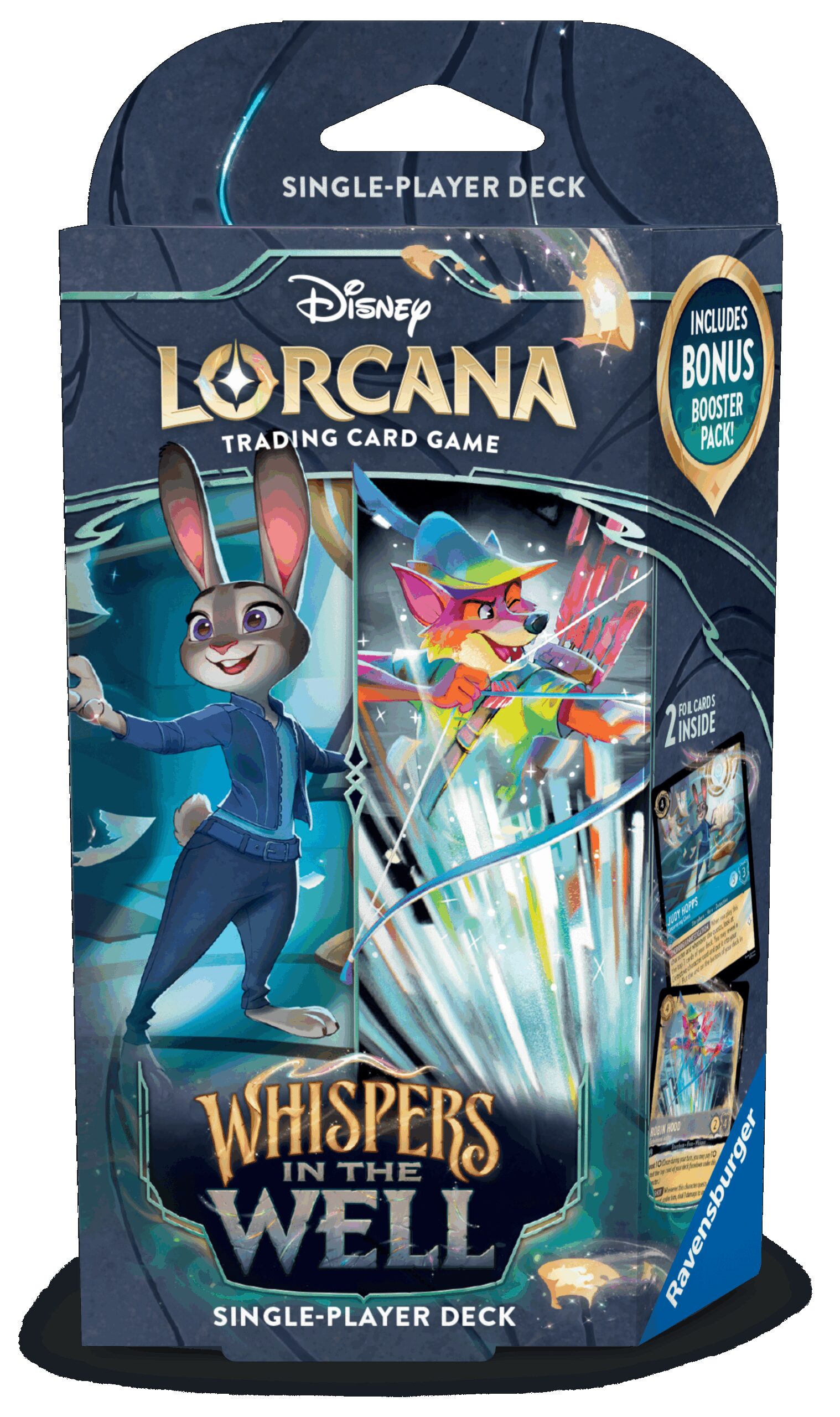Disney Lorcana Whispers in the Well Starter Deck Zaffiro/Acciaio (ENG) Ravensburger