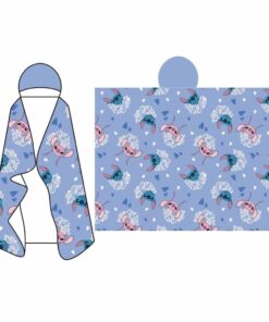 Disney Stitch Coral hooded blanket 120x150cm Disney
