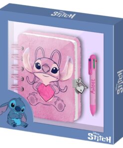 Disney Stitch Disney Angel Heart Peluche Diario + Pen Karactermania