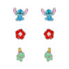 Disney Stitch Set 3 Pairs Of Orecchini Silver Peers Hardy