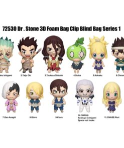 Dr. Stone 3d Pvc Bag Clips Series 1  Con Figura Int.