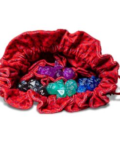 Dragon Storm Dice Bag Con Compartments Red Dragon Scales Fanroll