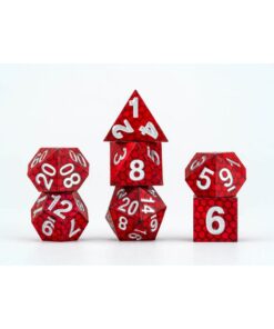 Dragon Storm Sharp Edge Silicone Dice Set Red Dragon Scales (7) FanRoll