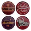 Fallout Sottobicchiere 4-pack Metal Drinks Fanattik