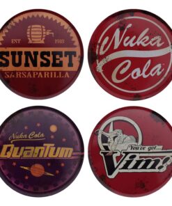 Fallout Sottobicchiere 4-pack Metal Drinks Fanattik