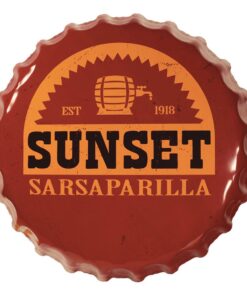 Fallout Tin Sign Sunset Sarsaparilla Tappo Di Bottiglia Fanattik