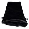 Fanroll Dice Bag Velvet Black Con Black Satin Large Fanroll