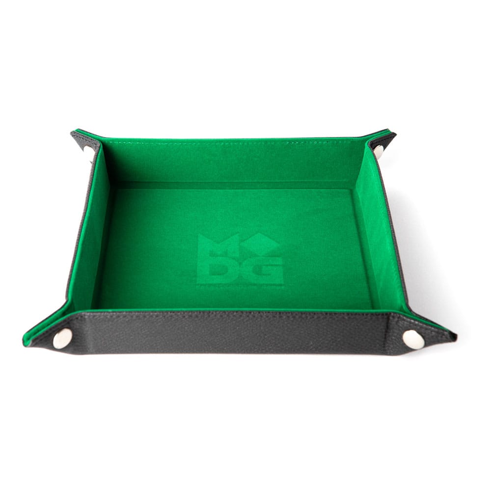 FanRoll Folding Dice Tray Velvet Green FanRoll