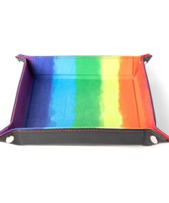 Fanroll Folding Dice Tray Velvet Watercolor Arcobaleno Fanroll