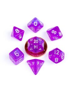 FanRoll Mini Dice Set Stardust Purple (7) FanRoll